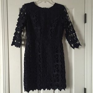 Navy Midsleeve Dress